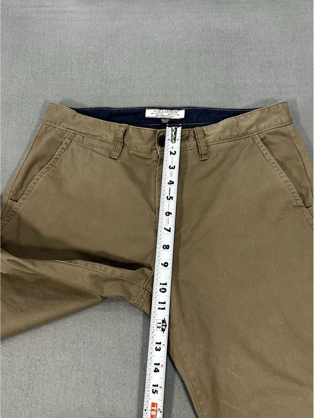 Flag & Anthem Straight Leg Khaki Chino Pants Men’s 32x29 Stretch Cotton